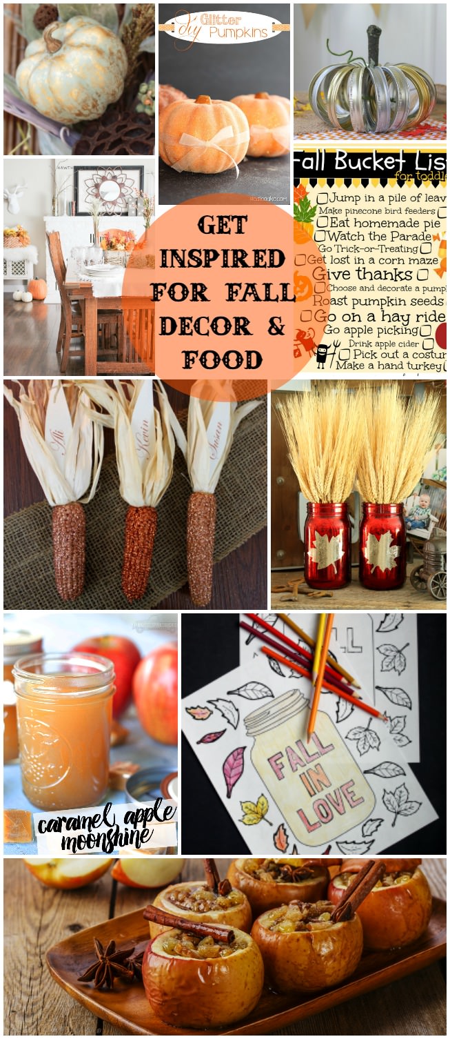 Great ways to get in the mood for Autumn! Here's some great Fall Inspiration for your home and belly.