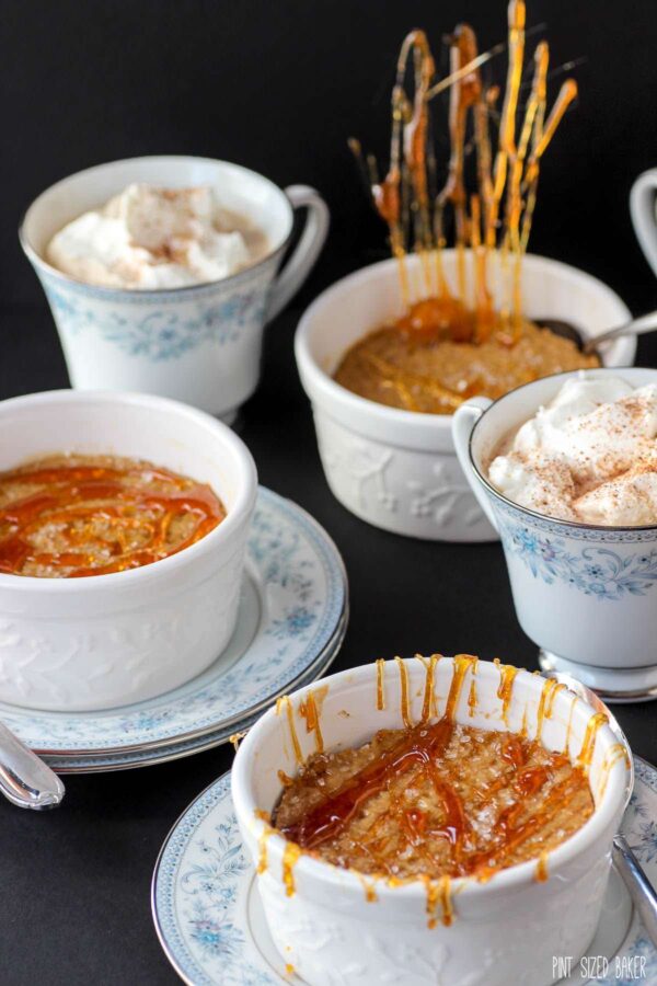 Delicious, smooth and creamy Pumpkin Crème brûlée with no kitchen torch required.