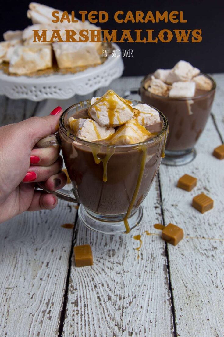 Make a batch of these Salted Caramel Marshmallows and enjoy a mug of Hot Chocolate to warm up!