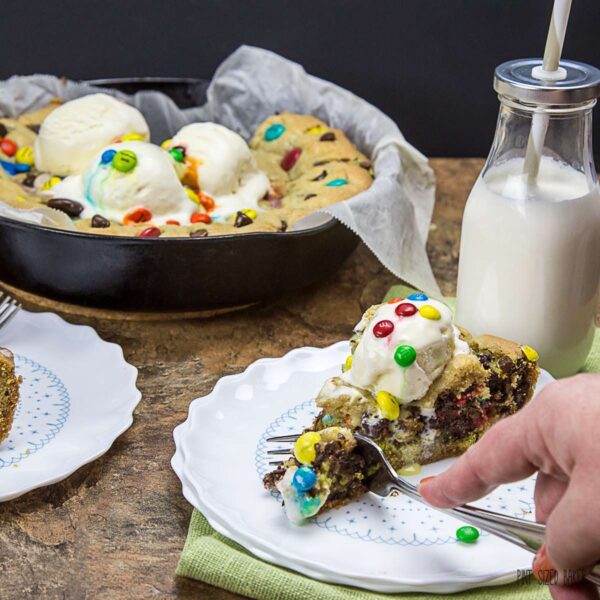 Everyone loves a chocolate chip cookie, now they can enjoy a Giant Chocolate Chip Skillet Cookie topped with ice cream.