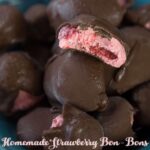Made with cream cheese and whipped cream, these Homemade Strawberry Bon-Bons are perfect for snacking on while watching your favorite show.