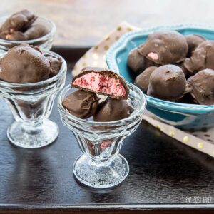 Make your own homemade strawberry bon bons so you chill out and binge watch your favorite shows!