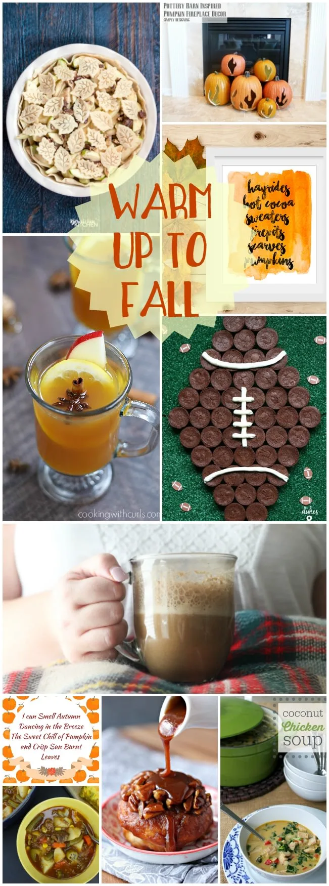 Warm up to Fall with this fun collection of food, drinks and crafts.