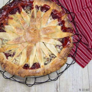 I love the flower design on this Cherry Berry Pie. It's so easy to make instead of a lattice design.