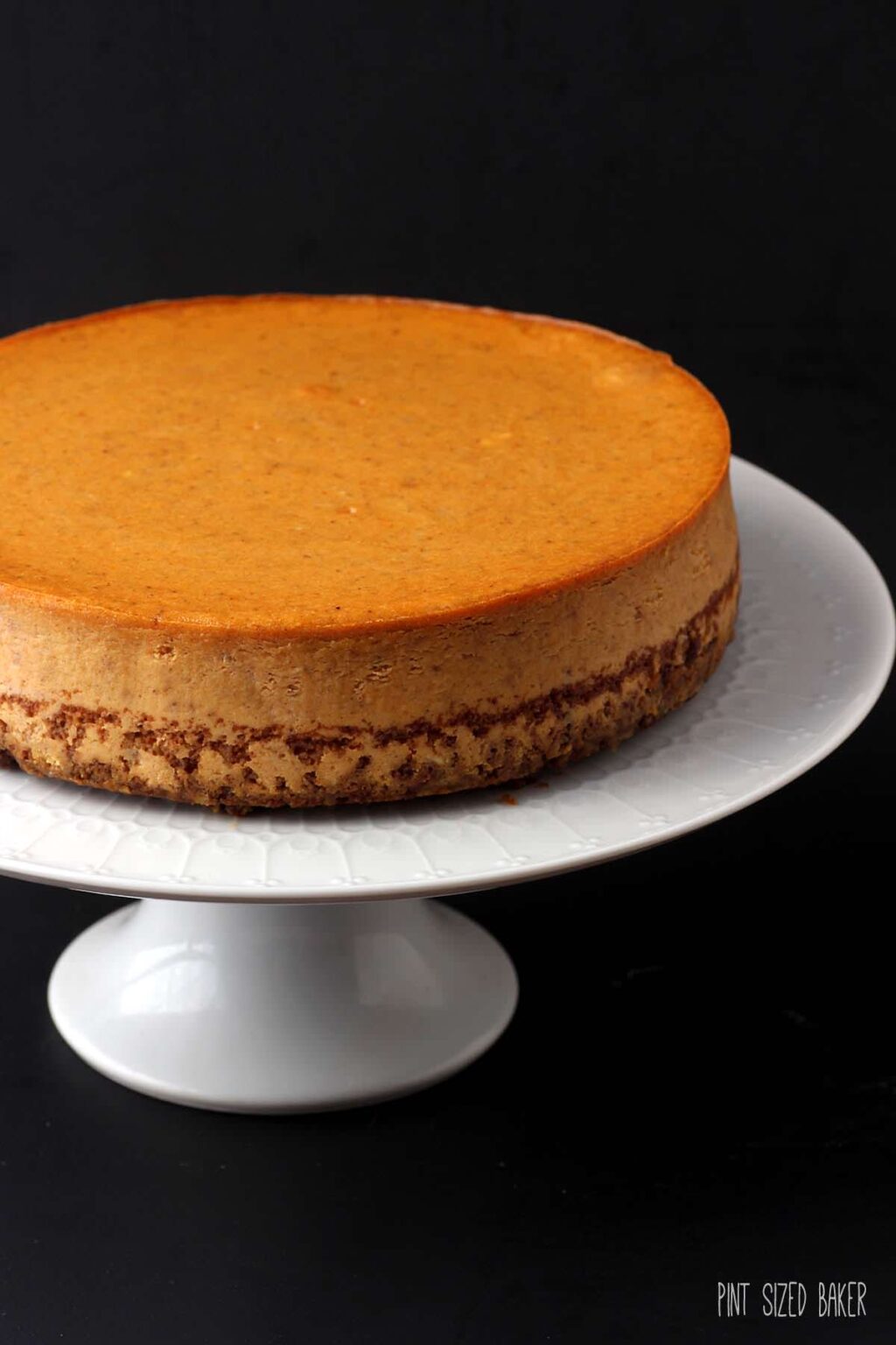 Easy Pumpkin Cheesecake Recipe with Ginger Snap Crust