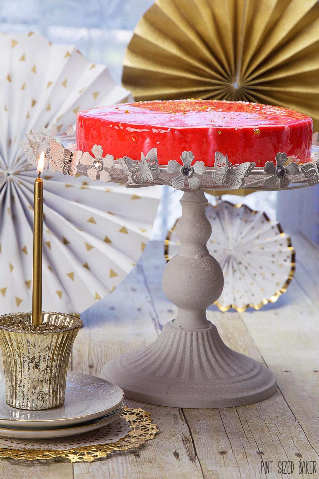 Mirror Birthday Cake Tutorial • Pint Sized Baker