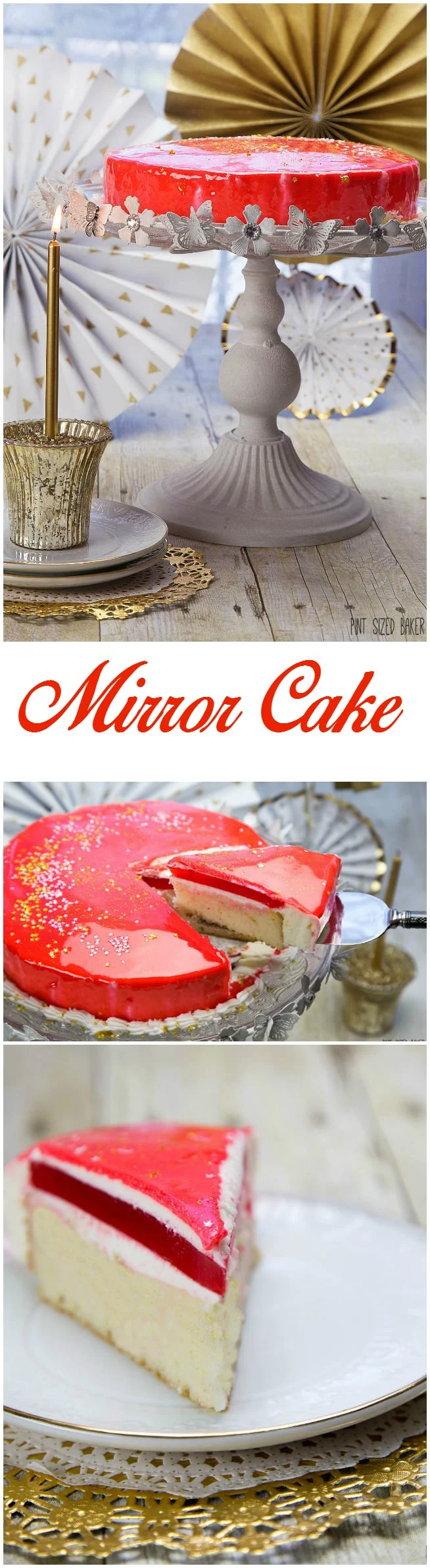 Make a Mirror Birthday Cake for someone special this year! No huge decorations required.