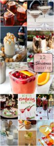 Enjoy these 12 Christmas Spritits this holiday! They are sure to get you and your company in the jolliest of moods!