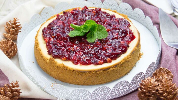 Cranberry cheesecake 2