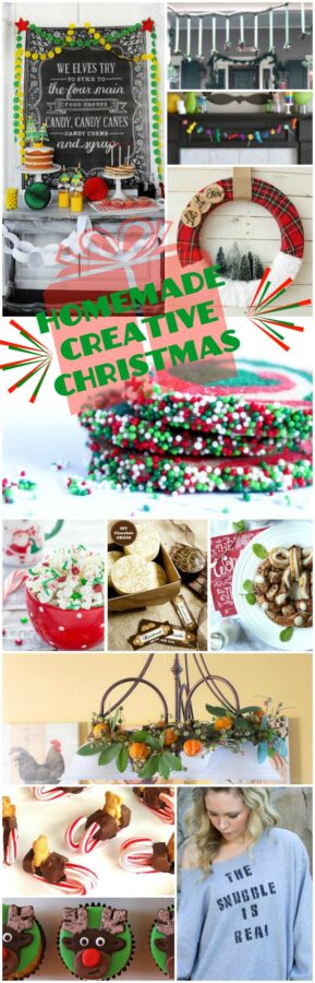 It's a Homemade Creative Christmas Celebration. Enjoy 12 fun ways to eat and craft your way through the holidays!