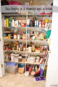 Lack of organization in the pantry is a huge pet peeve. Beginning a Kitchen Renovation Project.