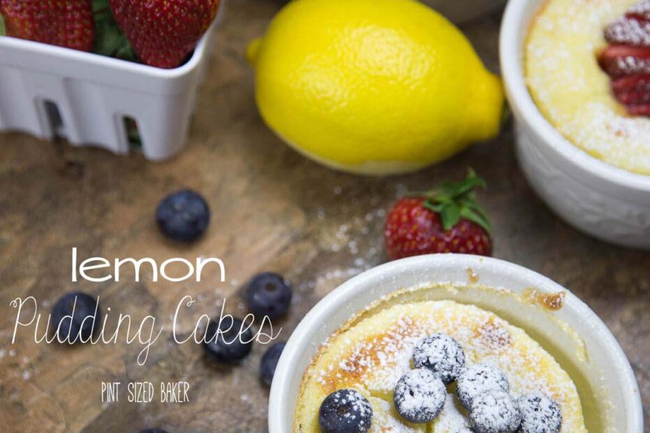 Easy to whip up and quick to bake, these lemon pudding cakes are the perfect dessert any night of the week.