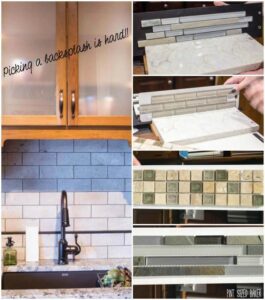 Backsplash in a kitchen - There's so many choices. I still haven't decided.