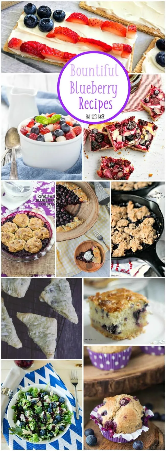 Fresh blueberries are my favorite! Here's 10 Bountiful Blueberry Recipes that are perfect for your summer desserts! 