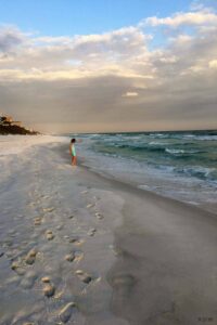 The beaches in Santa Rosa, Florida are beautiful. Soft, sandy beaches with emerald water and lots of wildlife to explore.