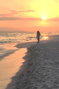 Search for seashells and sand dollars along the Panama City Beaches. The sunsets are stunning all along the Florida Panhandle.