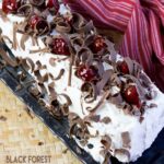 This summer you'll fall in love with this Black Forest No Bake Eclair Cake. Super easy to assemble and everyone loved it served frozen!