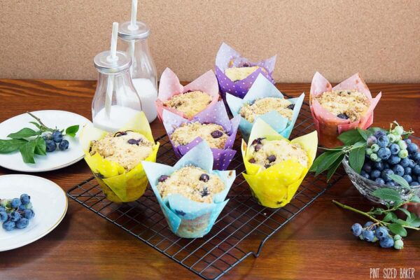 Your family is going to love these Bakery Style Blueberry Muffins for breakfast. Enjoy them fresh baked or freeze them for a ready-to-go treat.