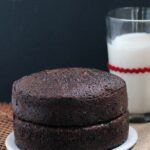 Simple and Decadent. This easy Chocolate Cake Recipe is just waiting for the perfect frosting. What will you top it with?