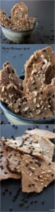 Love candy bark, but think it's too sweet?? Try some Mocha Meringue Bark instead. It's light and airy like a meringue but baked flat like a bark treat.