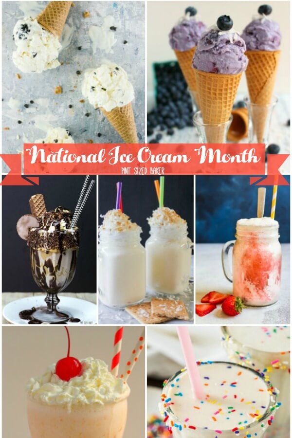 July is National Ice Cream Month. Get inspired with these ice cream recipes, milkshakes and popsicles!! Just some the best ways to cool down this summer!