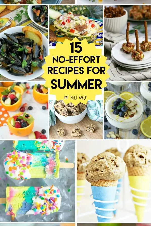 No Effort Recipes for Summer Collage crop