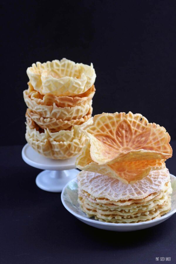 HOMEMADE WAFFLE BOWLS Sweetened with Honey and made by hand fresh