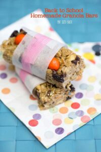 Quick and Easy Peanut Butter Granola Bars. Made quick and easy with trail mix!