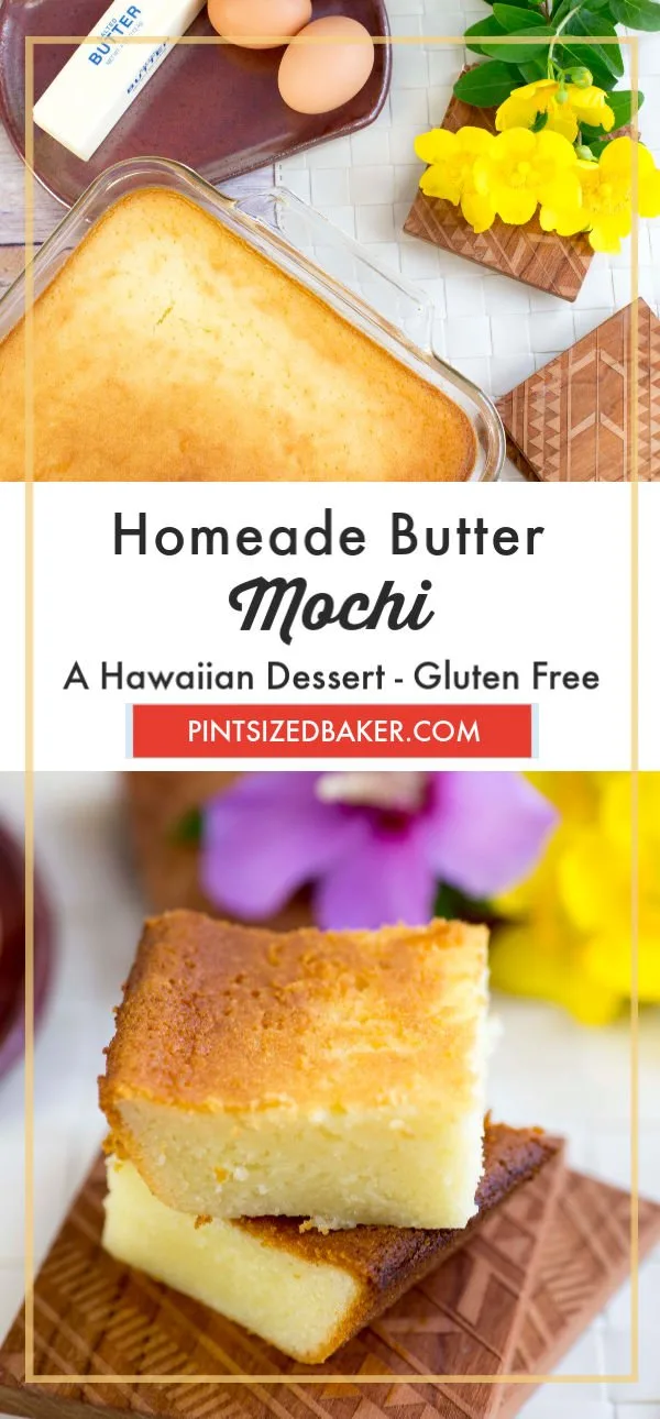 Butter Mochi is my go-to treat when I'm craving a comforting dessert. It reminds me about my childhood in Hawaii.