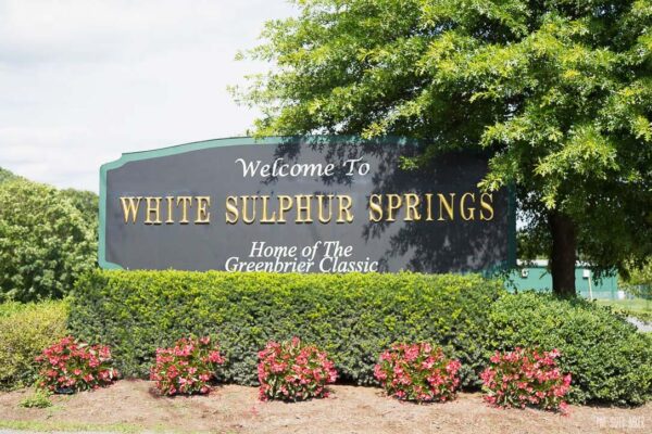 Don't miss White Sulfur Springs off of highway 64. It's home to the Greenbrier Resort and Golf Course.