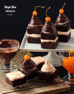 Enjoy these fun High Hat Brownies for a super impressive way to serve brownies!