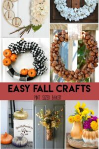 These 12 Easy Fall Crafts for Families will keep you busy and have have your home ready with fall colors and decor in no time.