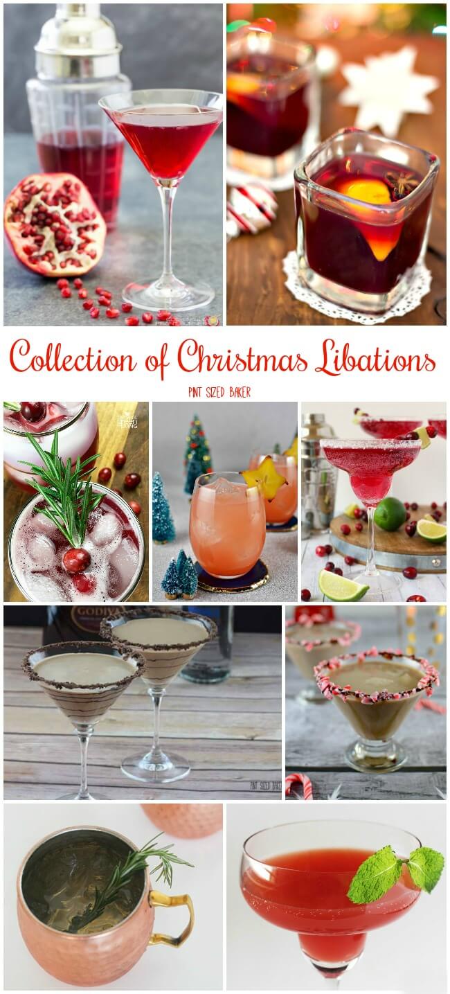 Cheers! To a Collection of Christmas Libations. Here's to great family, friends, lovers, and those that are not here to celebrate with us. Raise a glass for a toast!
