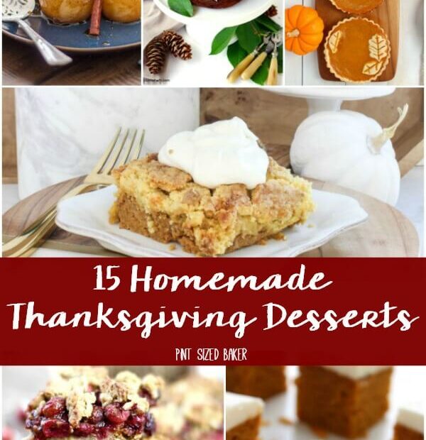 Homaemade Thanksgiving Desserts Collage crop