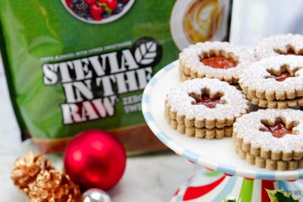 Now you can enjoy your cookies without the guilt with this Lower Sugar Linzer Cookie Recipe. Swap out half the sugar with Stevia in the Raw for 50% less sugar!
