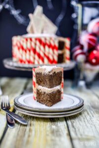 An easy Chocolate Cake recipe that is full of peppermint flavor. This Chocolate Peppermint Christmas Cake is perfect to serve to your family and guests.
