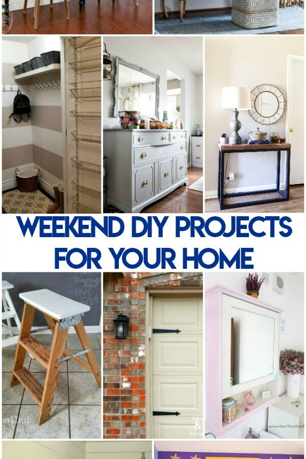 Got a itching for some DIY projects? Here's a few Weekend DIY Projects for Your Home that are inexpensive and straightforward to do.