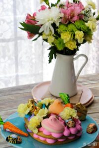 Swap out the Easter basket for a Giant Easter Cookie this year. It's a simple sugar cookie loaded up with frosting and fun Easter candy for the kids to enjoy.