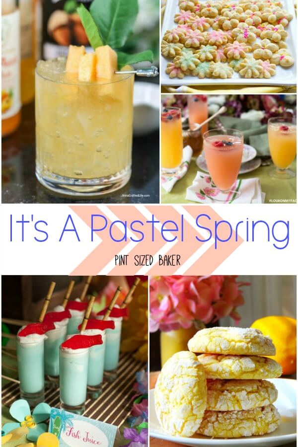 Spring is in the air and you can eat, drink and make these Pastel Spring drinks, treats and crafts with your family.