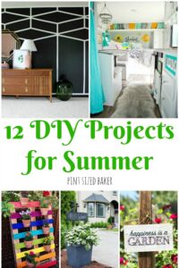 12 DIY projects for summer to keep you and the kids busy. From painting a room to building a flower garden There's something for every ability.