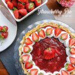 This is simply the best Strawberry Pie recipe and it’s oh so good! I love the jam like strawberry filling! It makes the perfect dessert at a tea party!