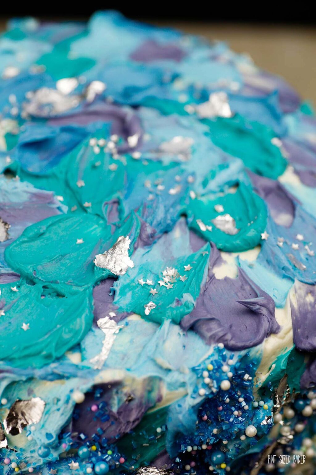 Spatula Painted Cake A Galaxy Birthday Cake • Pint Sized Baker