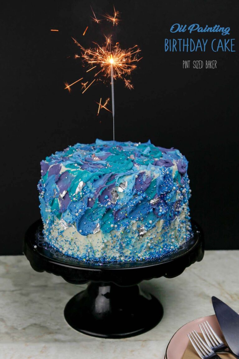 Spatula Painted Cake A Galaxy Birthday Cake • Pint Sized Baker