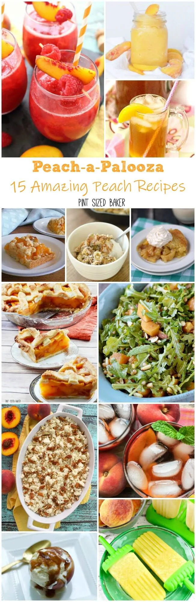 August is National Peach Month so enjoy the Peach-a-Palooza at the farmer's market and make some of these 15 Amazing Peach Recipes.