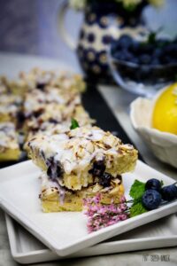 Blueberry Lemon Swedish Visiting Cake Bars