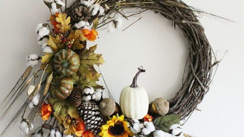 DIY Rustic Fall Grapevine Wreath Our Crafty Mom