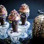 Chocolate Mousse is always a great dessert, so why not make it extra spectacular when you serve it up as these Halloween Mousse Ice Cream Cones covered in sprinkles.