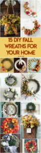 Fall is here! That means it's time to update the house with these 15 DIY Fall Wreaths for your home. Find the perfect one for your home and make it work!