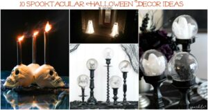 Is your house ready or Halloween?? Here's 10 Spooktacular Halloween Decor Ideas for you to DIY and get your house decked out for your little ghosts and goblins. 