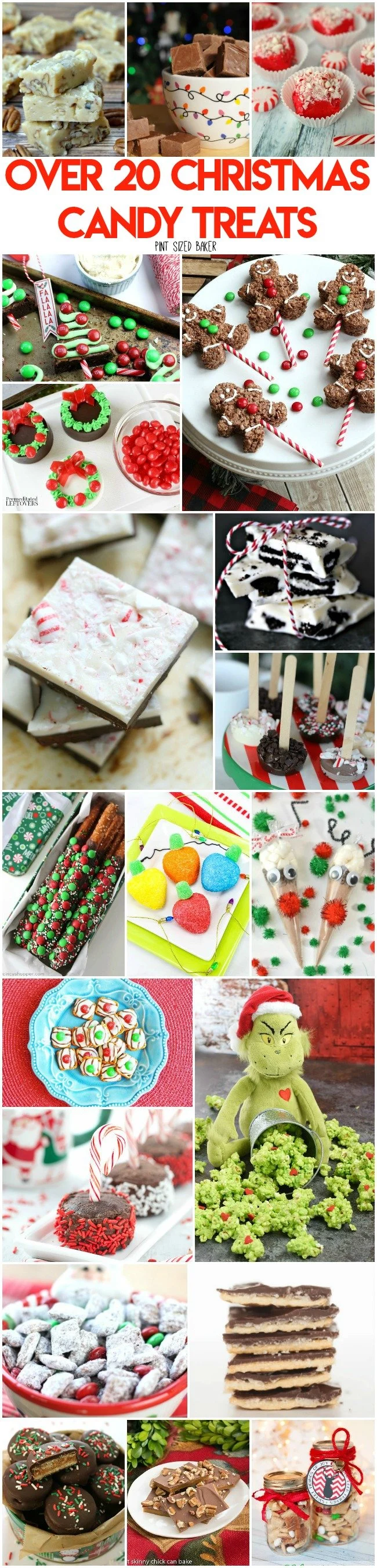 The holidays are all about the sweets. Here's Over 20 Christmas Candy Treats to make this season. Oreo treats, toffee, fudge, and more! 